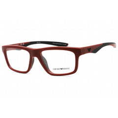 Emporio Armani Men's Eyeglasses - Matte Bordeaux Rectangular Frame | 0EA3220U 5261