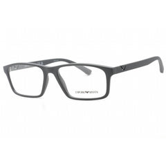 Emporio Armani Men's Eyeglasses - Matte Grey Plastic Full Rim Frame | 0EA3213 5126