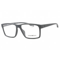 Emporio Armani Men's Eyeglasses - Rubberized Grey Rectangular Frame | 0EA3210U 5141