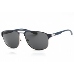 Emporio Armani Men's Sunglasses - Blue On Matte Silver Full Rim Frame | 0EA2144 336887