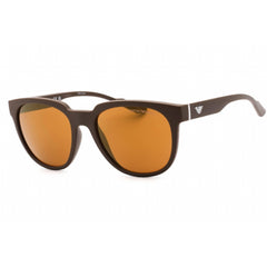Emporio Armani Men's Sunglasses - Matte Brown Plastic Full Rim Frame | 0EA4205 52606H