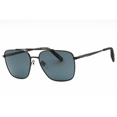 Chopard Men's Sunglasses - Shiny Black Metal Aviator Frame Smoke Lens | SCHL24 530P