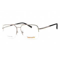 Timberland Men's Eyeglasses - Shiny Gunmetal Pilot Metal Half Rim Frame | TB1772 008
