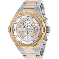 Invicta Men's Watch - Aviator Chronograph Rose Gold and Silver Dial Bracelet | 28118