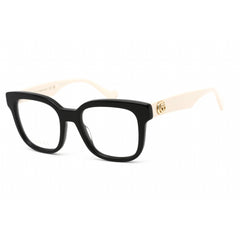 Gucci Unisex Eyeglasses - Black White Plastic Square Full Rim Frame | GG0958O 002