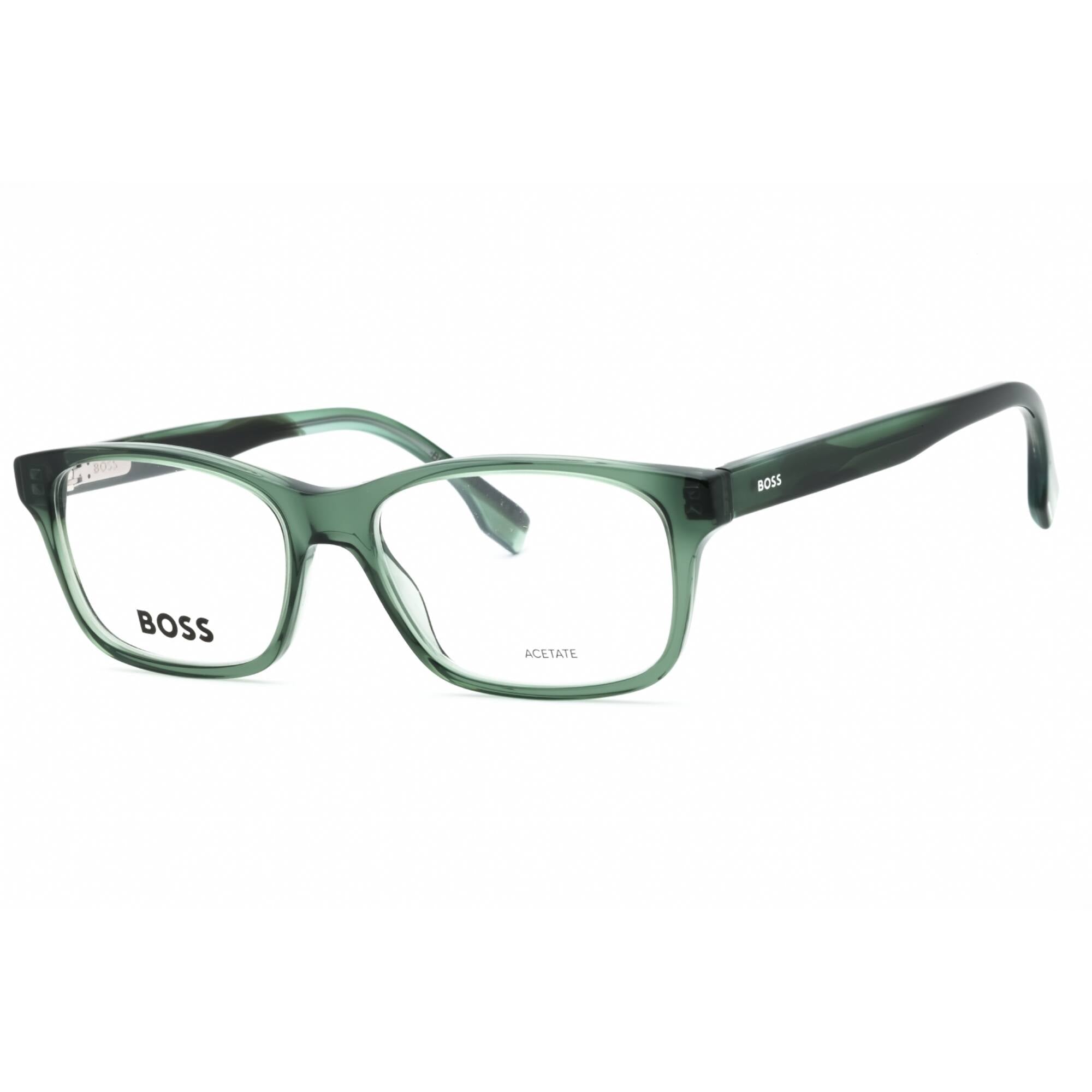 Hugo Boss Men's Eyeglasses - Green Horn Plastic Rectangular Frame ...