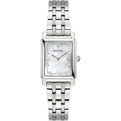 Bulova Women's Watch - Sutton Mother of Pearl Dial Silver Bracelet Diamond | 96P244