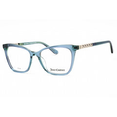Juicy Couture Women's Eyeglasses - Crystal Teal Cat Eye Frame | JU 240/G 0VGZ 00