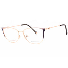 Carolina Herrera Women's Eyeglasses - Gold Violet Metal Cat Eye | HER 0116 0S9E 00