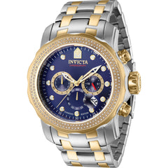 Invicta Men's Watch - Pro Diver Quartz Chronograph Blue Dial Two Tone Bracelet | 37988