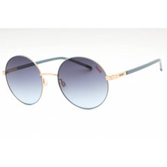 Hugo Women's Sunglasses - Blue Gold Metal Round Full Rim Frame | HG 1237/S 0KY2 GB