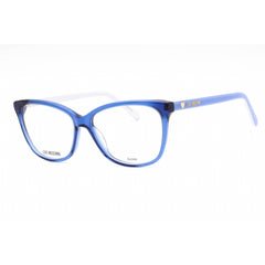 Moschino Love Women's Eyeglasses - Blue Plastic Cat Eye Full Rim | MOL546 0PJP 00