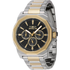 Invicta Men's Watch - Speedway Quartz Black Dial Two Tone Steel Bracelet | 46845