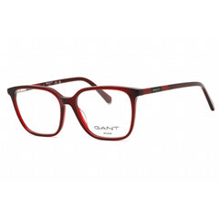 Gant Women's Eyeglasses - Shiny Red Plastic Square Shape Full Rim Frame | GA4150 066