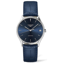 Longines Women's Watch - Lyre Automatic Power Reserve Blue Leather Strap | L43614922