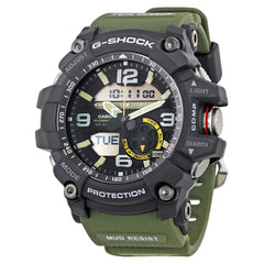 Casio Men's G-Shock Mudmaster Green Resin Strap World Time | GG1000-1A3