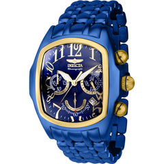 Invicta Men's Watch - Lupah Date Quartz Chronograph Blue Dial Steel Bracelet | 43155