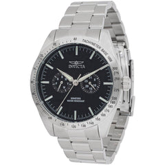 Invicta Men's Watch - Specialty Quartz Black Dial Stainless Steel Bracelet | 45974