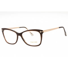 Tom Ford Women's Eyeglasses - Dark Brown Acetate Cat Eye Full Rim Frame | FT5353 050