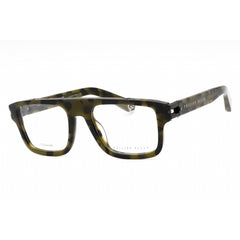 Philipp Plein Men's Eyeglasses - Shiny Green Havana Rectangular Frame | VPP021M 092I