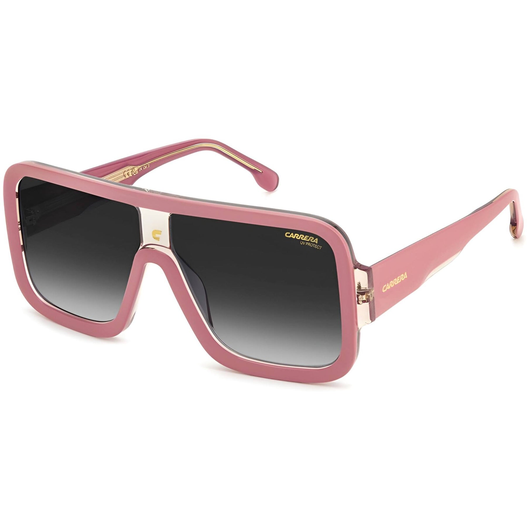 Carrera Unisex Sunglasses - Pink Beige Square Full Rim Frame  display picture 1