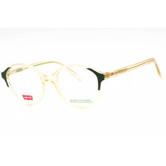 Levi's Women's Eyeglasses - Green Plastic Full Rim Round Shape Frame | LV 1054 01ED 00