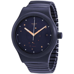 Swatch Men's Watch - Sistem Sea Flex Automatic Blue Dial Silicone Strap | SUTN403B