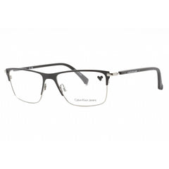 Calvin Klein Jeans Men's Eyeglasses - Satin Black Rectangular Frame | CKJ21400 001