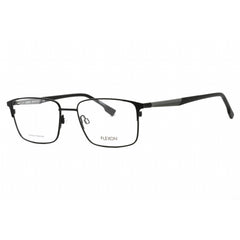 Flexon Men's Eyeglasses - Matte Black Rectangular Full Rim Frame | FLEXON E1126 002