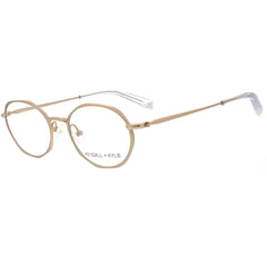 Kendall + Kylie Women's Eyeglasses - Light Gold Metal Oval Frame | KKO162G ALANA 718