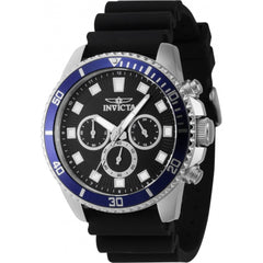 Invicta Men's Chronograph Watch - Pro Diver Blue/Silver Tone Bezel Strap | 46118