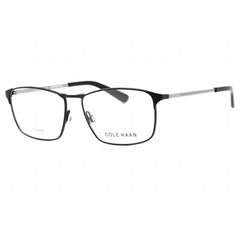 Cole Haan Men's Eyeglasses - Clear Demo Lens Black Rectangular Frame | CH4046 001