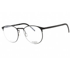 Flexon Men's Eyeglasses - Black Full Rim Round Frame Clear Lens | FLEXON B2000 001
