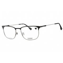 Flexon Men's Eyeglasses - Black Metal Full Rim Rectangular Frame | FLEXON E1124 001