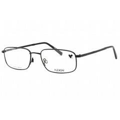 Flexon Men's Eyeglasses - Black Metal Rectangular Shape Frame | FLEXON ORWELL 600 001