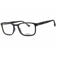 Flexon Men's Eyeglasses - Black Plastic Full Rim Rectangular Frame | FLEXON E1114 001
