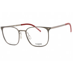 Flexon Men's Eyeglasses - Gunmetal Full Rim Square Frame Clear Lens | FLEXON B2029 033
