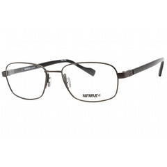Flexon Men's Eyeglasses - Gunmetal Metal Full Rim Rectangular Frame | AUTOFLEX 117 033