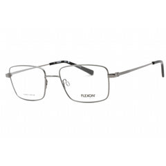 Flexon Men's Eyeglasses - Gunmetal Metal Full Rim Rectangular Frame | FLEXON H6058 072