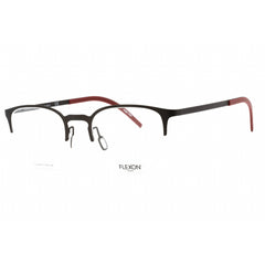 Flexon Men's Eyeglasses - Matte Graphite Half Rim Square Frame | FLEXON B2035 022