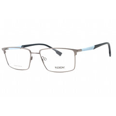 Flexon Men's Eyeglasses - Matte Gunmetal Full Rim Rectangular Frame | FLEXON E1125 070