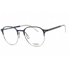Flexon Men's Eyeglasses - Navy Full Rim Irregular Frame Clear Lens | FLEXON B2032 412