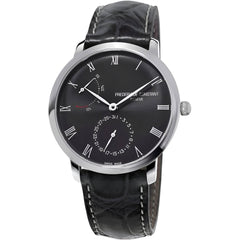 Frederique Constant Men's Watch - Slimline Automatic Black Leather Strap | 723GR3S6