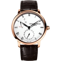 Frederique Constant Men's Watch - Slimline Power Reserve Silver Tone Dial | 723WR3S4