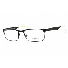 Guess Men's Eyeglasses - Black/Other Metal Full Rim Rectangular Frame | GU1904-N 005