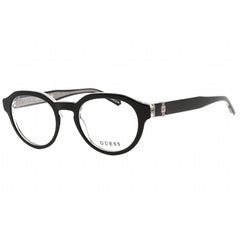 Guess Men's Eyeglasses - Clear Demo Lens Black/Other Round Shape Frame | GU50083 005