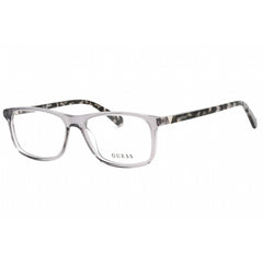 Guess Men's Eyeglasses - Grey/Other Plastic Rectangular Frame, 53 mm | GU50054 020