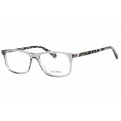 Guess Men's Eyeglasses - Grey/Other Plastic Rectangular Frame, 55 mm | GU50054 020