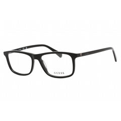 Guess Men's Eyeglasses - Shiny Black Plastic Rectangular Frame, 53mm | GU50054 001
