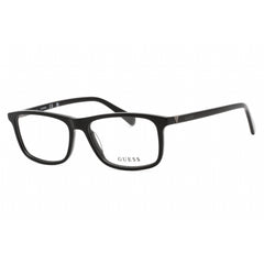 Guess Men's Eyeglasses - Shiny Black Plastic Rectangular Frame, 55mm | GU50054 001